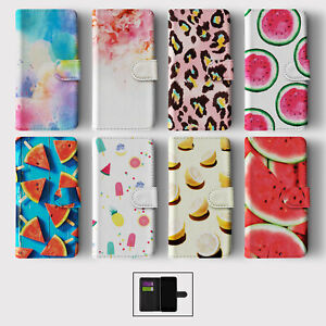 CASE FOR SAMSUNG S20 S10 S9 S8 PLUS WALLET FLIP PHONE COVER WATERMELON CLOUDS