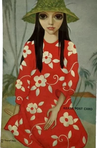 MARGARET KEANE 1965 SF Studio Postcard, "On the Beach at Waikiki" printed U.S.A. - Picture 1 of 4