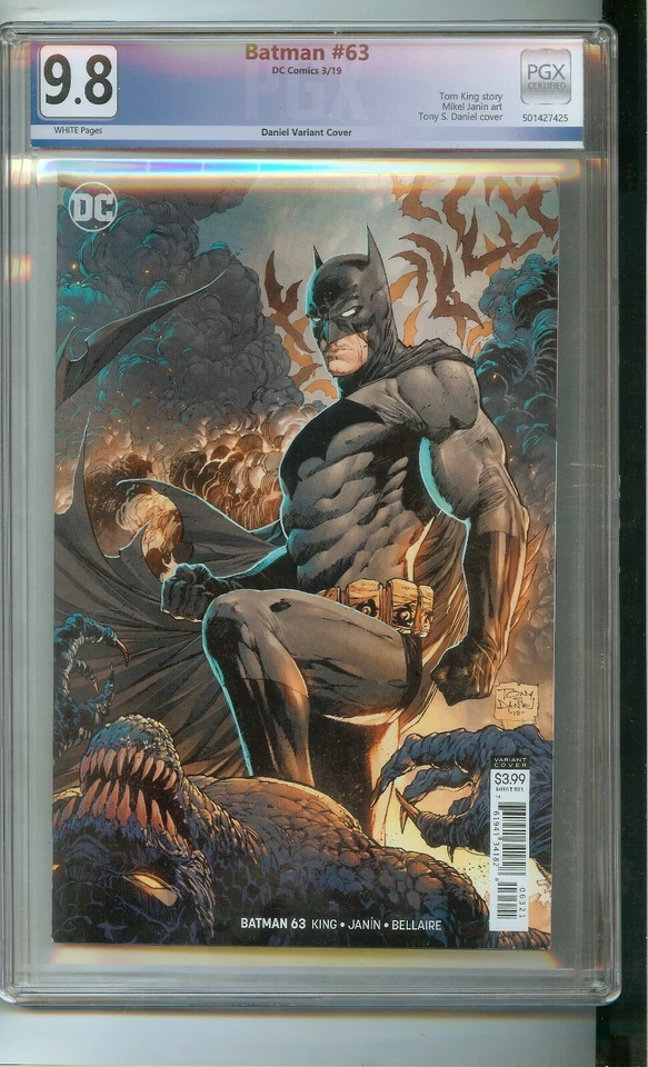 BATMAN  #63  PGX 9.8  "TONY DANIEL VARIANT" - Image 1 of 1