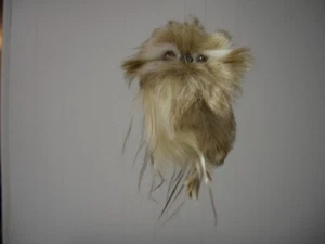 Winter Forest Animal Wildlife Soft Faux Fur Brown & White Owl XMas Ornament NWT - Picture 1 of 7