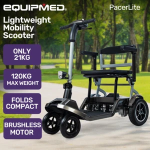 EQUIPMED Ultra-Lightweight Folding Electric Mobility Scooter Portable Motorised - Picture 1 of 8