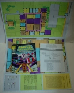 Marvel Super Heroes Flames of Doom Complete w/map TSR RPG MX4 - Picture 1 of 24