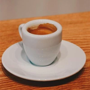 Set tazzine e piattini espresso Point tazza caffè porcellana bianca nuova spessa - Foto 1 di 16