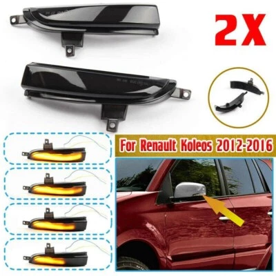 For Renault HY 11-17 1st Gen LED Dynamic Turn Signal Lights Side Mirror Blinker - Image 1 of 4
