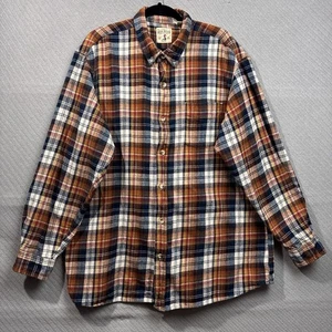 Camisa Red Head Brand Co Para Hombres 2XL Franela Marrón Abotonada Cuadros Otoño Aire Libre - Imagen 1 de 15