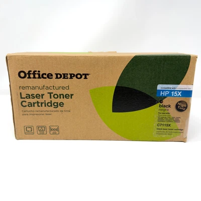 Cartucho de tóner láser de alto rendimiento negro compatible con Office Depot HP 15X C7115X NUEVO Foto 1 de 4
