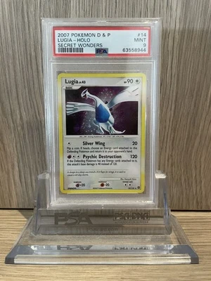 Pokémon Card Lugia Holo 14/132 - Secret Wonders PSA 9 - Image 1 of 2