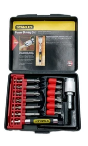Juego de conducción eléctrica Stanley de 16 piezas con estuche extensión ranurada cambio rápido - Imagen 1 de 4