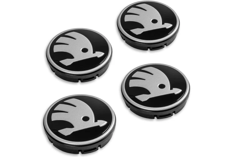 Original Skoda Radnabenabdeckungen Felgendeckel Nabendeckel Radkappen 4 Stück - Bild 1 von 1