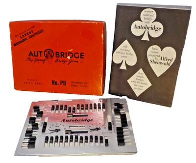 Vintage Auto Play-Yourself Bridge Game Beginners Set Box w/Manual barley used - Image 1 of 4