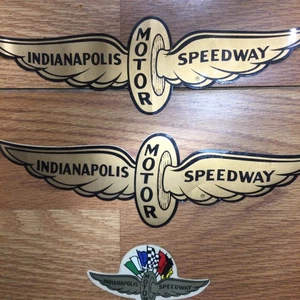 Lot of 3 Vintage Indianapolis Motor Speedway Indy 500 Stickers Decals - Picture 1 of 5