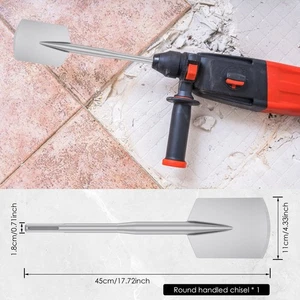Alloy Branding Steel Chisel Bit Set Firm Connection Concrete Shovel stxbJ - Picture 1 of 11