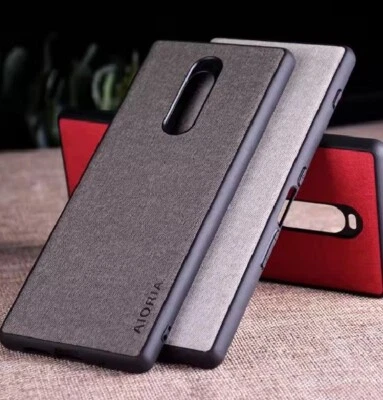 Funda para Sony Xperia 1 Coque Lujo Textil Cuero Recubrimiento Sony Xperia XZ4 Estuche Foto 1 de 4