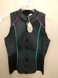 NWT - PRANA Black Neoprene Kelis Wetsuit Vest - L - Picture 1 of 4