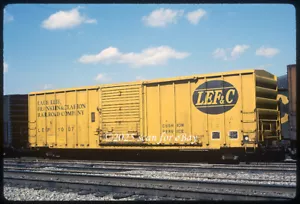 LEFC Lake Erie Franklin & Clarion Boxcar Original Kodachrome Dia - Bild 1 von 1