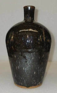Studio Pottery Bottle Vase/ Sake Bottle Mark On Bottom / mid century  - Picture 1 of 12