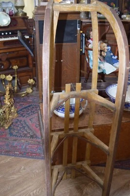 antiguo trineo primitivo noruego tallado a mano 1880-1910 Foto 1 de 4