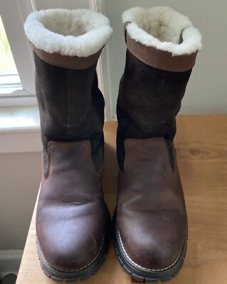 BASS ARCTIC Leather/Suede Fleece Lined Women’s Pull On Boots Sz: 9M/ #3097-200 - Image 1 of 4