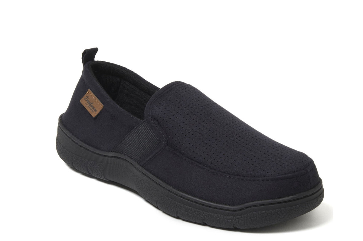 Pantuflas Hombre Memory Foam Dearfoams Pantuflas De Gamuza Para