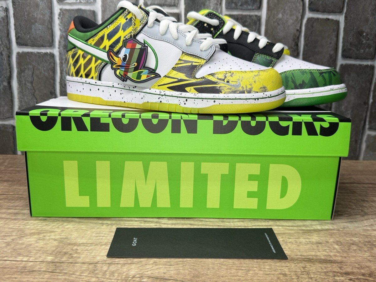 Size 10 - Nike Dunk PE Low What the Duck - University of