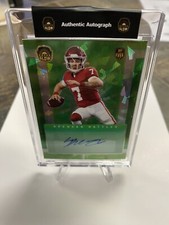 2021 Super Glow Spencer Rattler RC Green Cracked Ice Auto # 1/1