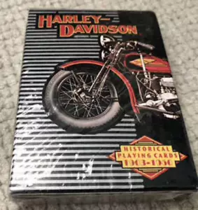 Harley Davidson Historical Playing Cards 1930-1950 NEW Sealed - Picture 1 of 3