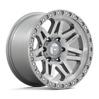 17 Inch Silver Wheels Rims Ford Bronco 17x9 6x5.5 Lug 1mm Fuel Syndicate D812 Ford Bronco