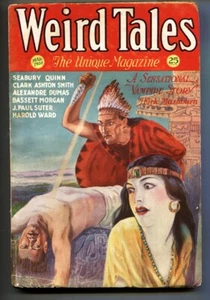 PULP: Weird Tales 3/1932 - cubierta de sacrificio humano - vampiros - revista Pulp - Imagen 1 de 1