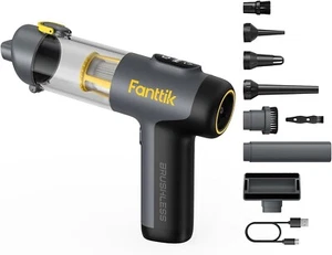 Portable Mini Vacuum with Smart LCD Display and HEPA Filter for Car Detailing - Picture 1 of 9