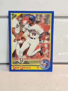 1990 Score #637 JUAN GONZALEZ RC Texas Rangers Rookie - Picture 1 of 2
