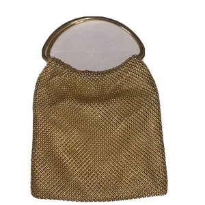 Antique Another Y & S Gold Metal Mesh Dots Purse/Evening Bag R3 - Picture 1 of 4