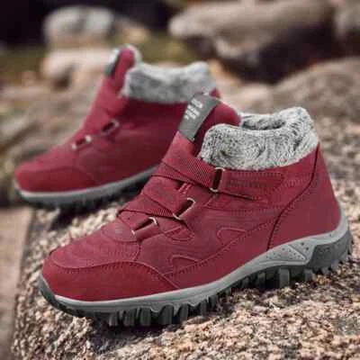 Mujeres Hombres Cálidos Anti-frío Senderismo Zapatos Algodón Tenis Invierno Botas Zapatos de Viaje Foto 1 de 4