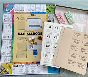 Vintage Wheeler Dealer Game of San Marcos TX Monopoly Style 1985 1st Edition - Picture 1 of 17