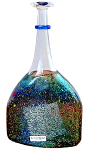 7" Vallien Kosta Boda Schweden Studio Kunst Glas Satelliten Gefäß Vase Vintage Mcm selten - Bild 1 von 15