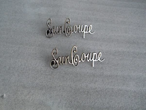 1971-1972 Buick skylark suncoupe script emblems - Picture 1 of 3