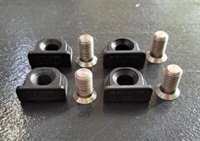 4× Delkim D-Lok Quick Release System Feets / 4× Füße D-Lok Rod Pod Halterungen - Bild 1 von 4