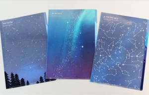 CONSTELLATION A4 File Folder Set (3) Pocket Sleeves Transparent **NO US-tariff - Picture 1 of 12