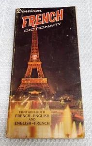 Vintage 1968 Dennison FRENCH POCKET DICTIONARY French to English & Eng to French - Picture 1 of 6