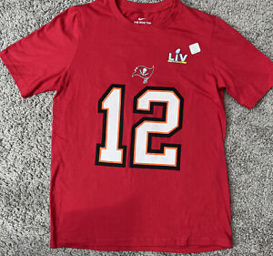 Tom Brady Tampa Bay Buccaneers Nike T-Shirt Super Bowl Size Youth 18/20 X-Large