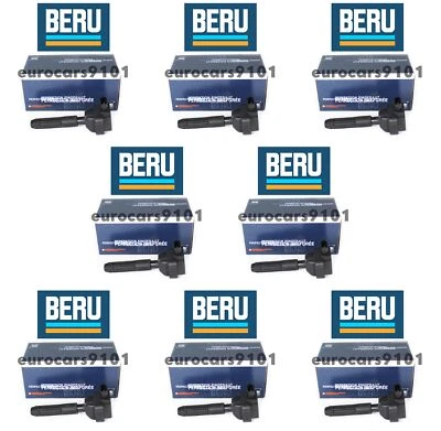 Set of (8) Mercedes-Benz C230 Beru Direct Ignition Coils ZS041 0001502880 - Image 1 of 2