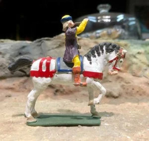 IMRIE RISELY OR SIMILAR, MEDIEVEL TRUMPETER MOUNTED - A 54MM - Picture 1 of 10