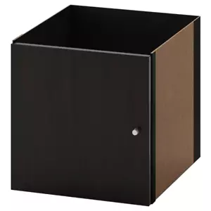 KALLAX Einsatz mit Tür schwarzbraun Aufbewahrung Bücherregal - Bild 1 von 3
