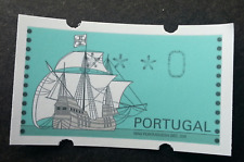Portugal Sailing Ship 1993 ATM Sailboat (frama label stamp) MNH *error "0" *Rare