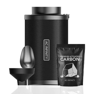 Refillable Carbon Filter Kit 6", with Australian Charcoal Refill for Grow Tents - Picture 1 of 8