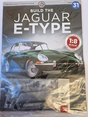 1/8 DEAGOSTINI COSTRUISCI LA TUA AUTO JAGUAR E-TYPE NUMERO 31 CON PARTE - Immagine 1 di 2