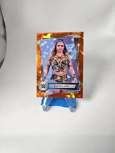 2025 Topps Chrome Sapphire Edition WWE ELEKTRA LOPEZ #95 Base Orange /25 - Picture 1 of 3