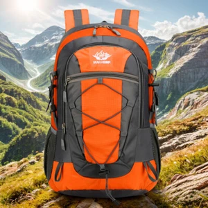 Hiking Backpack Climbing Backpack Waterproof Large Capacity Traveling Rucksack - Picture 1 of 30