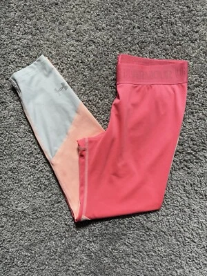 Under Armour Girls Leggings Size YL Colorblock Athletic Compression - Image 1 of 4