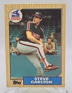 STEVE CARLTON 1987 Topps Tiffany (White Back) #718  WHITE SOX / PHILLIES MINT