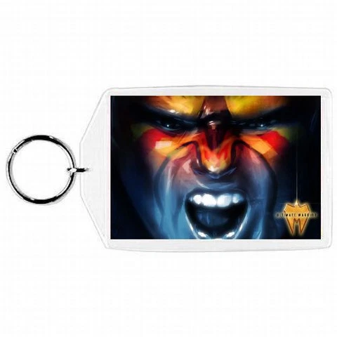 WWE WWF ULTIMATE WARRIOR WRESTLING KEYCHAIN / ORNAMENT #12 Cover